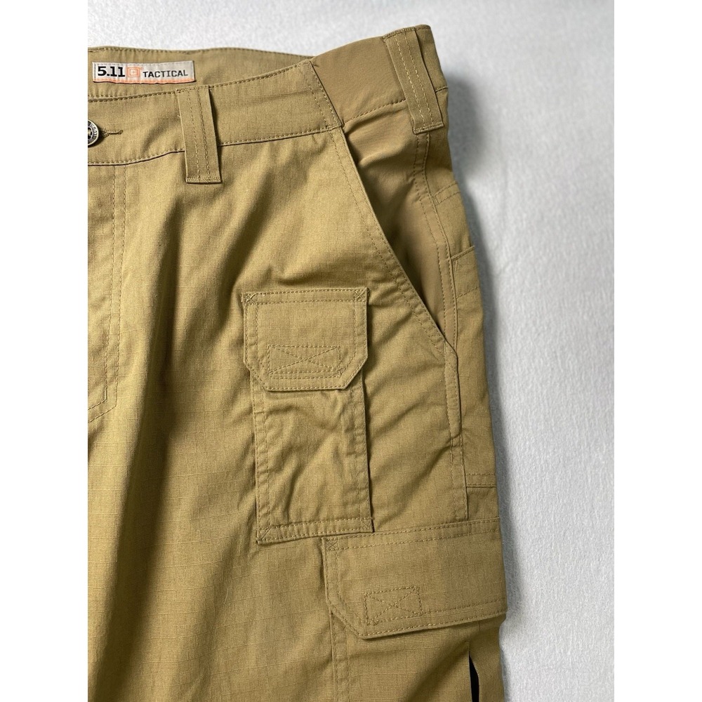 5.11 Tactical Men's Khaki Cargo Pants Ripstop Work Outdoor Rugged Relaxed 34X34 - Picture 3 of 16